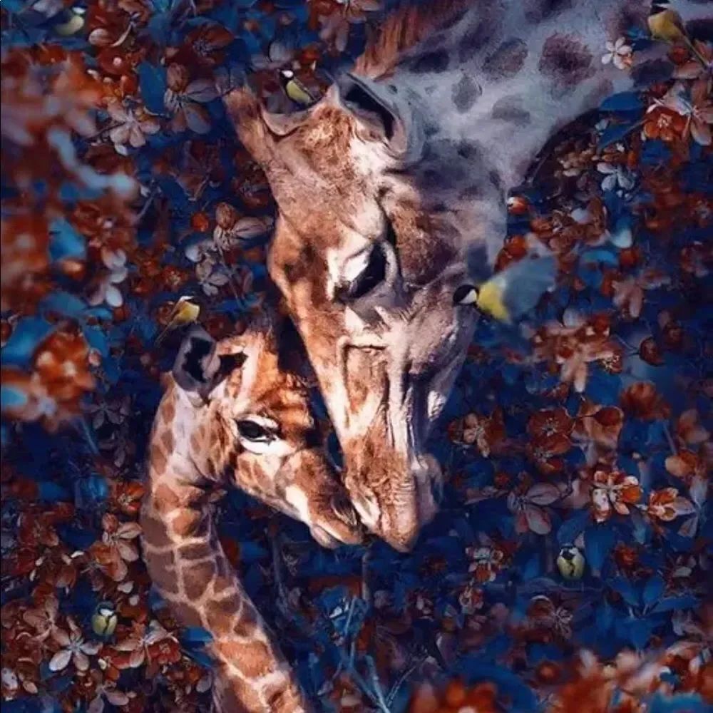 GIRAFFE MOMMA Love Diamond Painting!